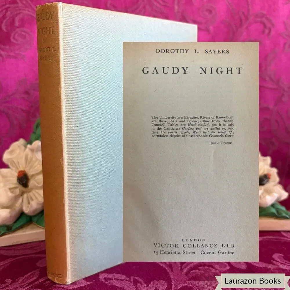 1949 Gaudy Night by Dorothy L. Sayers, Vintage Book, British Mystery